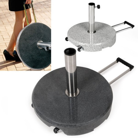 Delschen ø55kg Base W/ Handle & Weels - Granite