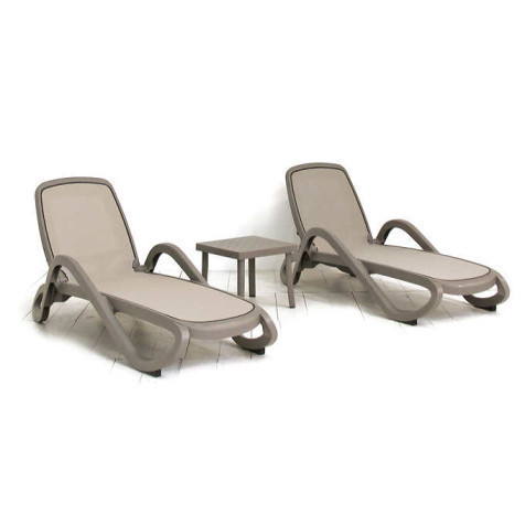 Nardi Alfa Espreguiçadeira Tortora - Tortora