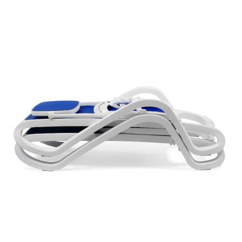 Nardi Alfa Espreguiçadeira Branca - Rede Azul