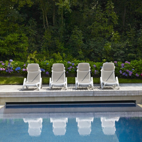 Nardi Alfa Espreguiçadeira Branca - Rede Tortora