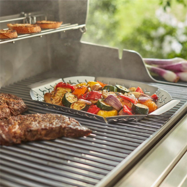 Weber Bandeja De Legumes Pequena Em Aço Inoxidável